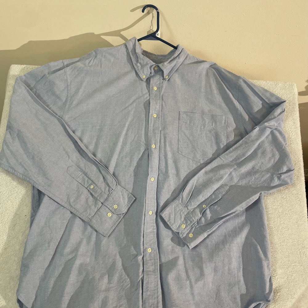 Vintage Steve & Barry's Light Blue Casual Button-Down Shirt